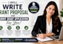 write grant proposal grant editing and submit grant application for you